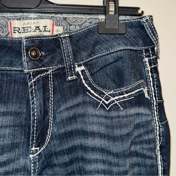 Ariat R.E.A.L. Denim Mid Rise Boot Cut Jeans Women’s Size 28 Short - Picture 6 of 12